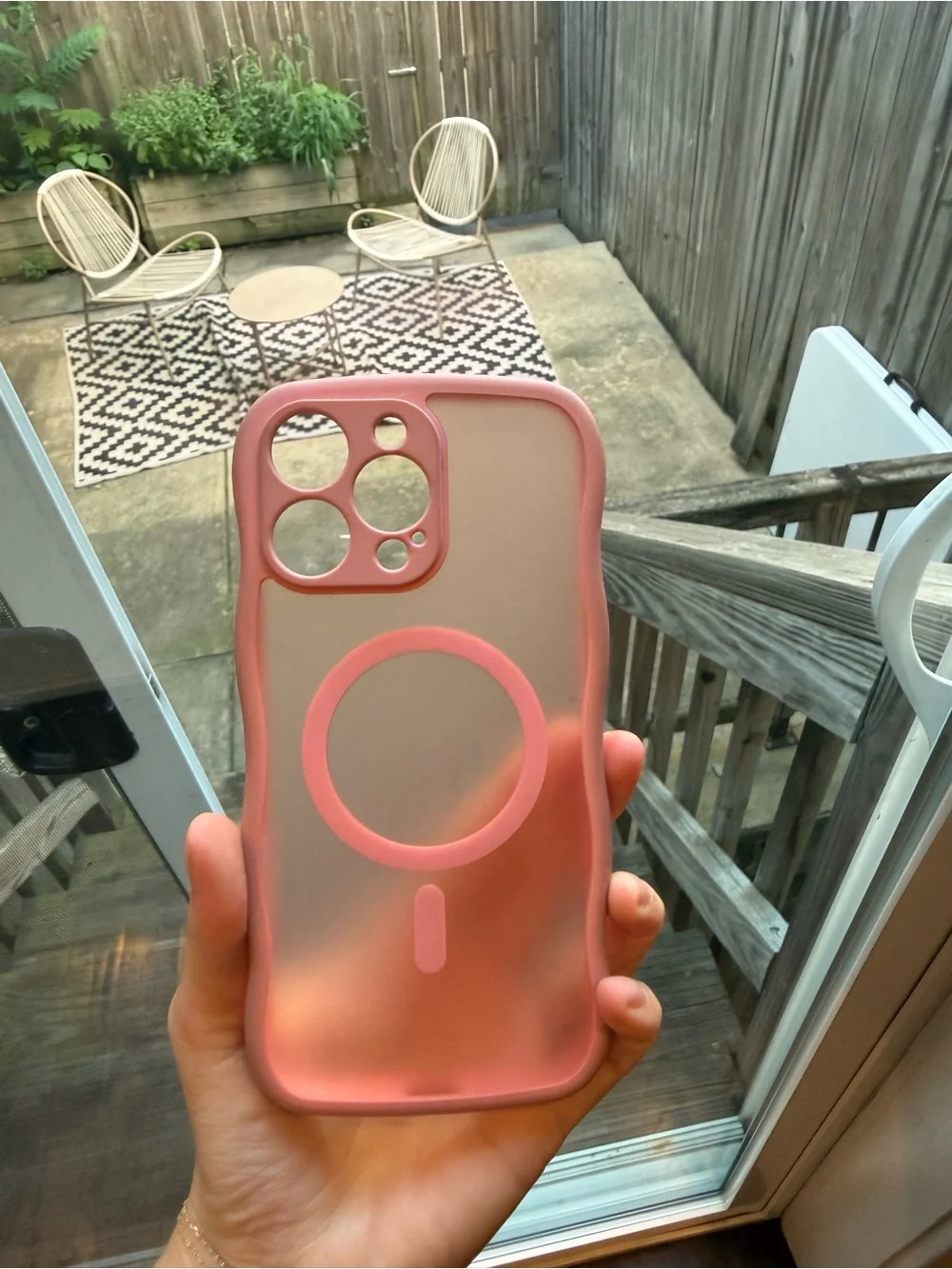 Pink Silicone MagSafe-Style iPhone Case